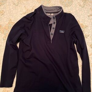 L.L. Bean Men's Blue Henley Shirt